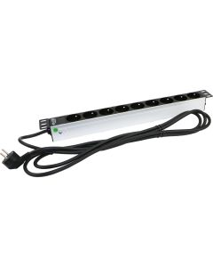 EXL PDU 19"SV 9-SKT FR L/IND