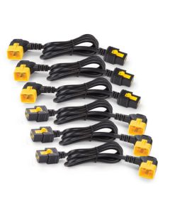 APC Power Cord Kit (6 ea), Locking, C19 to C20 (90 Degree), 1.2m