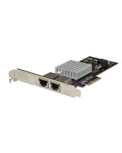 StarTech.com Dual Port 10G PCIe Network Adapter Card - Intel-X550AT 10GBASE-T & NBASE-T PCI Express Network Interface Adapter 10/5/2.5/1GbE Multi Gigabit Ethernet 5 Speed NIC LAN Card
