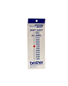 Brother ID1438 printer label