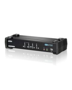ATEN 4-Port USB DVI Dual Link KVM Switch with Audio & USB 2.0 Hub (KVM cables included)