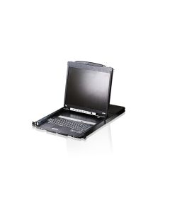 ATEN 16-Port 19" LCD KVM Switch (USB - PS/2 VGA) with USB Peripheral port (Dual Rail)