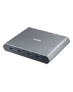 ATEN 2-Port 4K DisplayPort USB-C KVM Dock Switch with Power Pass-through