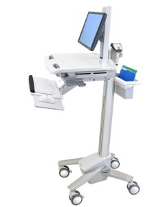 Ergotron StyleView EMR Cart with LCD Pivot White Flat panel Multimedia cart