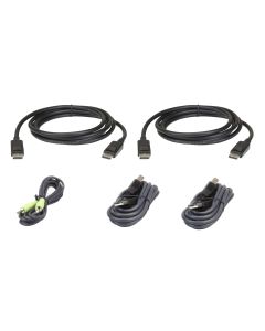 ATEN USB DisplayPort Dual Display Secure KVM; 1,8M USB DisplayPort Dual Display