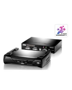 ATEN KE6940 AV transmitter & receiver Black