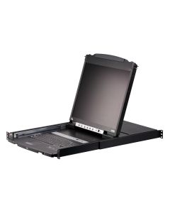 ATEN 8-Port 19" LCD KVM Switch (USB - PS/2 VGA) with USB Peripheral port (Dual Rail)