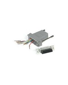 C2G RJ45 / DB15M Modular Adapter Grey