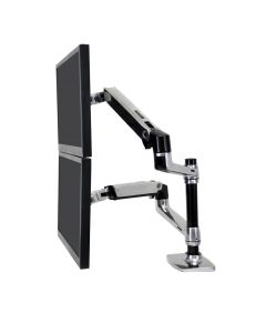 Ergotron LX Series Dual Stacking Arm 61 cm (24") Desk Silver