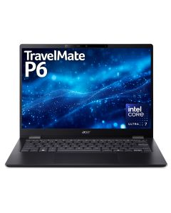 Acer TravelMate P6 14 AI TM P6 U7-256V 16GB 512GB 14" W11P Intel Core Ultra 7 Laptop 35.6 cm (14") WQXGA+ LPDDR5x-SDRAM SSD Wi-Fi 7 (802.11be) Windows 11 Pro Black