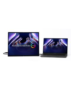 ASUS ZenScreen Fold OLED MQ17QH computer monitor 43.9 cm (17.3") 2560 x 1920 pixels Quad HD Silver