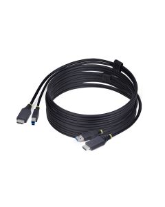 StarTech.com 10ft (3m) HDMI and USB 5Gbps KVM Cable, 4K 60Hz, HDMI 2.0 and USB Combo Cable for KVM Switches