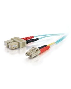 C2G 85539 InfiniBand/fibre optic cable 30 m LC SC OFNR Turquoise