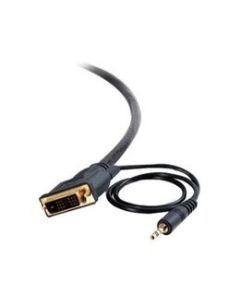 Cisco VGA-DVI + 3.5mm, 6 m VGA (D-Sub) + 3.5mm DVI-D Black