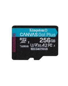 Kingston Technology 256GB microSDXC Canvas Go Plus Gen4 200R A2 U3 Single Pack w/o ADP