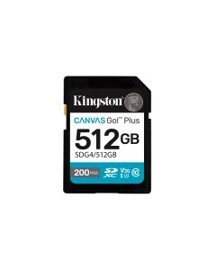 Kingston Technology Canvas Go! Plus 512GB SDXC Canvas Go Plus Gen4 200MB/s C10 UHS-I U3 V30