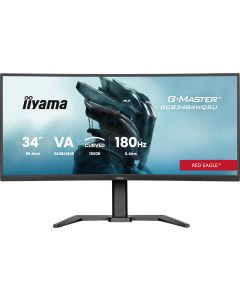 iiyama G-MASTER Get ahead with the curved GCB3484WQSU-B1 Red Eagle featuring 180Hz refresh rate and 0.4ms response time