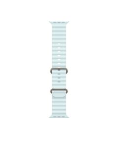 Apple 49mm Ice Blue Ocean Band - Natural Titanium Finish