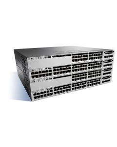 Cisco Catalyst C3850-48T-S, Refurbished Managed Gigabit Ethernet (10/100/1000) Black, Grey