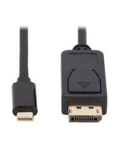Tripp Lite U444-006-DP-BD USB-C to DisplayPort Bi-Directional Active Adapter Cable (M/M), 4K 60 Hz, HDR, Locking DP Connector, 6 ft. (1.8 m)