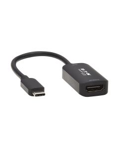 Tripp Lite U444-06N-HDR4-B USB-C to HDMI Active Adapter Cable (M/F), 4K 60 Hz, HDR, 4:4:4, DP 1.4 Alt Mode, HDCP 2.2, Black, 6 in. (15.2 cm)