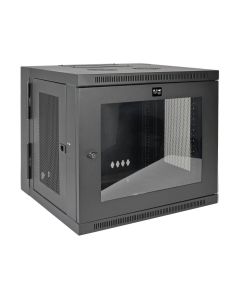 Tripp Lite SRW10USG SmartRack 10U Low-Profile Switch-Depth Wall-Mount Small Rack Enclosure, Clear Acrylic Window, Hinged Back