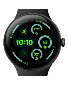 Google Pixel Watch 3 AMOLED 45 mm Digital Touchscreen Black Wi-Fi GPS (satellite)