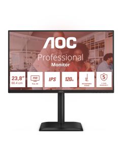 AOC 24E4U computer monitor 60.5 cm (23.8") 1920 x 1080 pixels Full HD LED Black