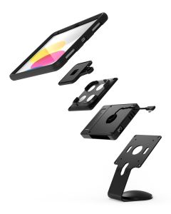 Compulocks Universal Tablet Magnetic Core Counter Stand or Wall Mount Plus Hub Black