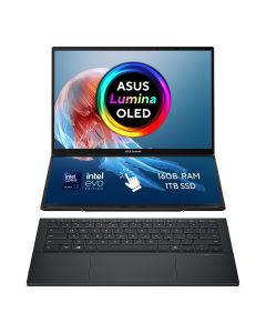 ASUS Zenbook Duo UX8406CA-QL135W Intel Core Ultra 7 255H Hybrid (2-in-1) 35.6 cm (14") Touchscreen WUXGA 16 GB LPDDR5x-SDRAM 1 TB SSD Wi-Fi 7 (802.11be) Windows 11 Home Grey