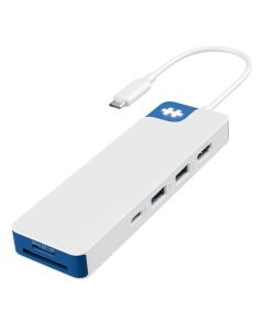 HYPER HD4102BUGL interface hub USB 3.2 Gen 1 (3.1 Gen 1) Type-C 5000 Mbit/s Blue, White
