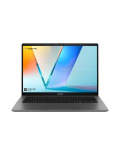 ASUS Vivobook S 14 S3407QA-KP003W Copilot+ PC Qualcomm Snapdragon X1-26-100 Laptop 35.6 cm (14") WQXGA 16 GB LPDDR5x-SDRAM 512 GB SSD Wi-Fi 6E (802.11ax) Windows 11 Home Grey