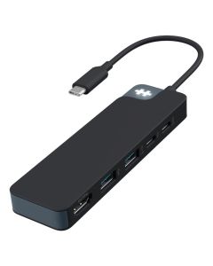 HYPER HD4101BKGL interface hub USB Type-C 5000 Mbit/s Black