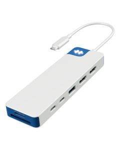 HYPER HD4103BUGL interface hub USB 3.2 Gen 1 (3.1 Gen 1) Type-C 5000 Mbit/s Blue, White