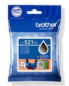 Brother LC521BK Genuine Ink Cartridge - Black