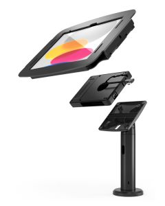 Compulocks iPad 10.9" 10th Space Enclosure Tilting Stand 8" Plus Hub Black
