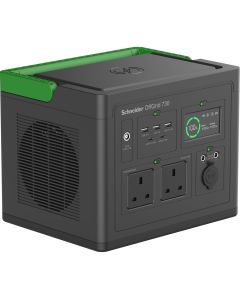 APC SE OffGrid Portable Power Station 730 - Li-Ion battery, LCD, 2x UK outlets, 3x USB-A, 2x USB-C, 3x 12V, wireless charger