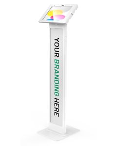 Compulocks iPad 10th-11th (A16) Gen, Apex Enclosure Brandable Floor Stand - White