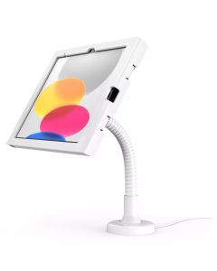 Compulocks iPad 10.9" 10th Gen Swell Enclosure Flex Arm Mount White