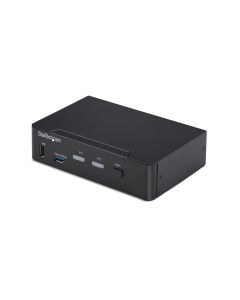 StarTech.com 2-Port DisplayPort KVM Switch, 4K 60Hz, DP 1.2, EDID Management, 2-Port USB 3.0 Hub, 4x USB HID Ports, TAA Compliant