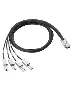 HPE Mini SAS High Density to Dual 2-lane Mini SAS High Density External Fanout 2 Meter Cable