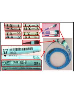 HPE Premier Flex Multi Fiber Push On to 4 x Lucent Connector 5m Cable 196.9" (5 m)