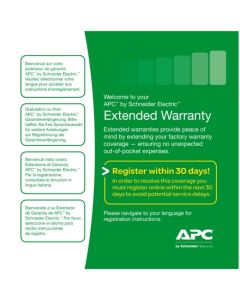 APC WBEXTWAR3YR-NB-02 warranty/support extension 1 license(s) 3 year(s)