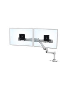 Ergotron LX Series Desk Dual Direct Arm monitor mount / stand 63.5 cm (25") White