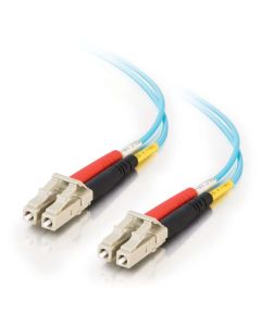 C2G 85554 InfiniBand/fibre optic cable 10 m LC OFNR Turquoise