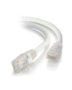 C2G 0.3m Cat5e Booted Unshielded (UTP) Network Patch Cable - White