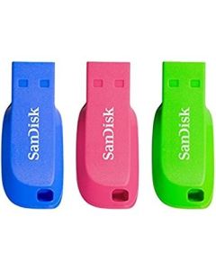 SanDisk Cruzer Blade 16GB USB flash drive USB Type-A 2.0 Blue, Green, Pink