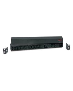 APC RACK PDU BASIC 1 U 16A 230V power distribution unit (PDU) 12 AC outlet(s) 0U/1U Black