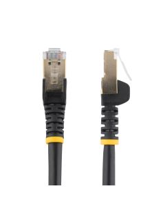 StarTech.com 3m CAT6a Ethernet Cable - 10 Gigabit Shielded Snagless RJ45 100W PoE Patch Cord - 10GbE STP Network Cable w/Strain Relief - Black Fluke Tested/Wiring is UL Certified/TIA