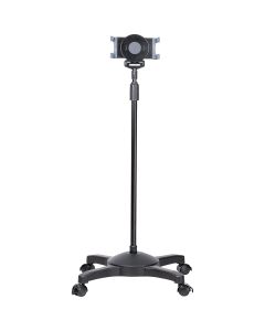StarTech.com Mobile Tablet Stand with Lockable Wheels - Height Adjustable Cart - Universal Rolling Floor Stand for Tablets from 7 to 11 inch, Portable Tablet Stand w/ Detachable Tablet Holder